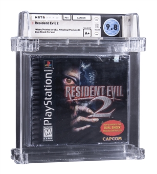 1998 PS1 PlayStation (USA) "Resident Evil 2" Sealed Video Game - WATA 9.8/A+